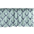 thumbnail image 1 of Ambesonne Deer Window Valance, Abstract Creature Motif, 54" X 18", Pale Seafoam Navy Blue, 1 of 3