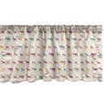 thumbnail image 1 of Ambesonne Deer Window Valance, Animal Silhouettes Pattern, 54" X 18", Multicolor, 1 of 3