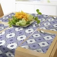 thumbnail image 1 of Ambesonne Delft Table Runner & Placemats, Folk Holland Inspired Motif, Placemat 4 pcs + Runner 16"x72", Lavender Blue White, 1 of 2