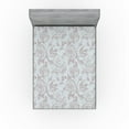 thumbnail image 1 of Ambesonne Delicate Roses Fitted Sheet, Simple Boho Petals, Queen Size, Pale Mustard Pale Seafoam, 1 of 5