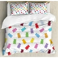 thumbnail image 1 of Ambesonne Dessert Duvet Cover Set, Vibrant Gummy Bears, King, Multicolor, 1 of 3
