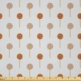 thumbnail image 1 of Ambesonne Dessert Fabric by the Yard Microfiber, Cartoon Lollipops Pattern, 10 Yards, Orange and Pale Lavender, 1 of 2