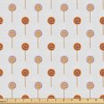 thumbnail image 1 of Ambesonne Dessert Fabric by the Yard Upholstery, Cartoon Lollipops Pattern, 10 Yards, Orange and Pale Lavender, 1 of 5