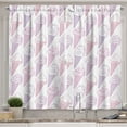thumbnail image 1 of Ambesonne Dessert Kitchen Curtains, Cherry Ice Cream Patterns, 55"x45", Lavender Pale Fuchsia, 1 of 1
