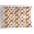 thumbnail image 1 of Ambesonne Dessert Pillow Sham, Yummy Candy Lollipop, 26" X 20", Multicolor, 1 of 2