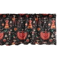thumbnail image 1 of Ambesonne Dia De Los Muertos Window Valance, Mexican Skeleton, 42" x 18", Dark Brown Multicolor, 1 of 3
