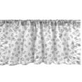 thumbnail image 1 of Ambesonne Diamond Window Valance, Diamond Shape Linear Art, 54" X 18", Charcoal Grey and White, 1 of 3