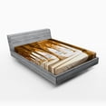 thumbnail image 1 of Ambesonne Digital Fitted Sheet, Agra Fort Pillar, Queen Size, Pale Coffee and Beige, 1 of 2