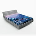 thumbnail image 1 of Ambesonne Digital Fitted Sheet, Future Effect, Full Size, Navy Lavender, 1 of 2