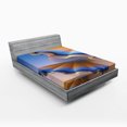 thumbnail image 1 of Ambesonne Digital Fitted Sheet, Sci Fi Shell, Full Size, Blue Merigold, 1 of 2