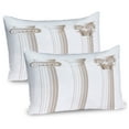 thumbnail image 1 of Ambesonne Digital Pillow Sham 2 Pack, Ionic Doric and Marbles, 36"x20", Coconut, 1 of 3