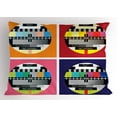 thumbnail image 1 of Ambesonne Digital Pillow Sham, Television Channel Sign, 36" X 20", Multicolor, 1 of 2