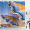 thumbnail image 1 of Ambesonne Digital Shower Curtain, Sci Fi Shell, 69"Wx84"L, Blue Merigold, 1 of 5