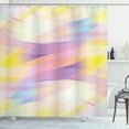 thumbnail image 1 of Ambesonne Digital Shower Curtain, Shady Gradient, 69"Wx84"L, Yellow Purple Peach, 1 of 3