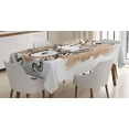 thumbnail image 1 of Ambesonne Digital Tablecloth Rectangular Table Cover, Kraken Monster, 60"x84", Tan White, 1 of 4