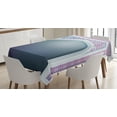 thumbnail image 1 of Ambesonne Digital Tablecloth Rectangular Table Cover, Old Geometric Motifs, 52"x70", Mauve Grey, 1 of 4