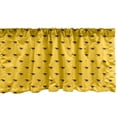 thumbnail image 1 of Ambesonne Dino Window Valance, Monochrome Ceratopsia Predator, 54" X 18", Grey Yellow, 1 of 5