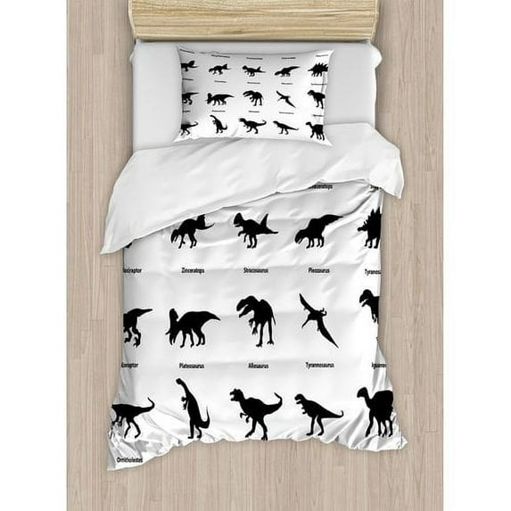 Ambesonne Dinosaur Duvet Cover Set