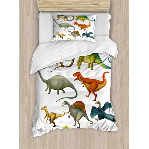 Ambesonne Dinosaur Duvet Cover Set