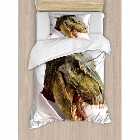 Ambesonne Dinosaur Duvet Cover Set