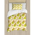 thumbnail image 1 of Ambesonne Dinosaur Duvet Cover Sets, Dinosaur, 2-Twin, Green Yellow, 1 of 4