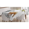 thumbnail image 1 of Ambesonne Dinosaur Tablecloth Rectangular Table Cover, Reptile Fossils Animals, 52"x70", Multicolor, 1 of 3