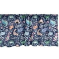 thumbnail image 1 of Ambesonne Dinosaur Window Valance, Cartoon Extinct Animals, 42" x 12", Dark Indigo and Multicolor, 1 of 3