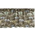 thumbnail image 1 of Ambesonne Dinosaur Window Valance, Prehistoric Mammals Design, 54" X 18", Umber Khaki Blue Grey, 1 of 3