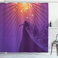 thumbnail image 1 of Ambesonne Diva Shower Curtain, Opera Singer Musical Notes, 69"Wx84"L, Multicolor, 1 of 3
