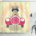 thumbnail image 1 of Ambesonne Dog Driver Shower Curtain, Superhero Puppy, 69"Wx75"L, Multicolor, 1 of 4