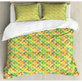 thumbnail image 1 of Ambesonne Dog Duvet Cover Set, Watercolor Blobs Footprints, 2-Calking, Multicolor, 1 of 7