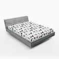 thumbnail image 1 of Ambesonne Dog Lover Fitted Sheet, Dachshund Puppies, King Size, Multicolor, 1 of 3