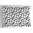 thumbnail image 1 of Ambesonne Dog Lover Pillow Sham, Monochorme Canine, 26" X 20", Black White, 1 of 2