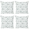 thumbnail image 1 of Ambesonne Dog Lover Throw Pillow Cover 4 Pack, Dog Lover Concept Items, 24", Pale Slate Blue White, 1 of 2