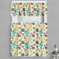 thumbnail image 1 of Ambesonne Dog Lover Valance & Curtain, Hand Drawn Paws, 55"x36", Multicolor, 1 of 7