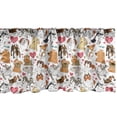 thumbnail image 1 of Ambesonne Dog Lover Window Valance, Bullterrier with Doberman, 54" X 18", Multicolor, 1 of 3