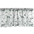 thumbnail image 1 of Ambesonne Dog Lover Window Valance, Dog Lover Concept Items, 54" X 18", Pale Slate Blue White, 1 of 3