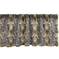 thumbnail image 1 of Ambesonne Dog Lover Window Valance, Puppy with Bone Hearts, 54" X 18", Taupe Multicolor, 1 of 3