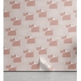 thumbnail image 1 of Ambesonne Dog Peel & Stick Wallpaper for Home, Abstract Puppy Dogs with Dots, 13"x100", Dark Salmon White, 1 of 6