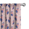 thumbnail image 1 of Ambesonne Dog Print Curtains, Puppy and Stars Pastel, Pair of 28"x95", Violet Blue Pink and Rose, 1 of 3