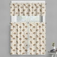 thumbnail image 1 of Ambesonne Dog Print Valance & Curtain, Bones Hearts Animal Faces, 55"x24", Dark Mustard and Pale Pink, 1 of 7