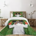 thumbnail image 1 of Ambesonne Dog Quilted Bedspread Set 2 Pcs, Gay Dog Peace Sign Pride, Twin Size, Multicolor, 1 of 3