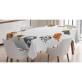 thumbnail image 1 of Ambesonne Dog Tablecloth Rectangular Table Cover, Various Cartoon Dog Design, 60"x84", Multicolor, 1 of 4