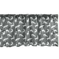 thumbnail image 1 of Ambesonne Dog Window Valance, Funky English Bull Terriers, 54" X 12", Grey and White, 1 of 2