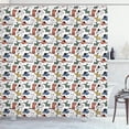 thumbnail image 1 of Ambesonne Dogs Shower Curtain, Pastel Funny Puppies Art, 69"Wx70"L, Multicolor, 1 of 4