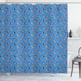 thumbnail image 1 of Ambesonne Dogs Shower Curtain, Skater Dogs in Sweaters Xmas, 69"Wx84"L, Multicolor, 1 of 5