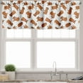 thumbnail image 1 of Ambesonne Dogs Window Valance, Animals and Paw Prints, 54" X 18", Pale Caramel White, 1 of 3