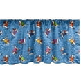 thumbnail image 1 of Ambesonne Dogs Window Valance, Skater Dogs in Sweaters Xmas, 54" X 18", Multicolor, 1 of 3