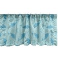 thumbnail image 1 of Ambesonne Dolphin Window Valance, Aquatic Animal Silhouettes, 54" X 12", Pale Seafoam and Sea Blue, 1 of 3