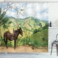 thumbnail image 1 of Ambesonne Donkey Shower Curtain, Rural Columbia Mountains, 69"Wx75"L, Multicolor, 1 of 3